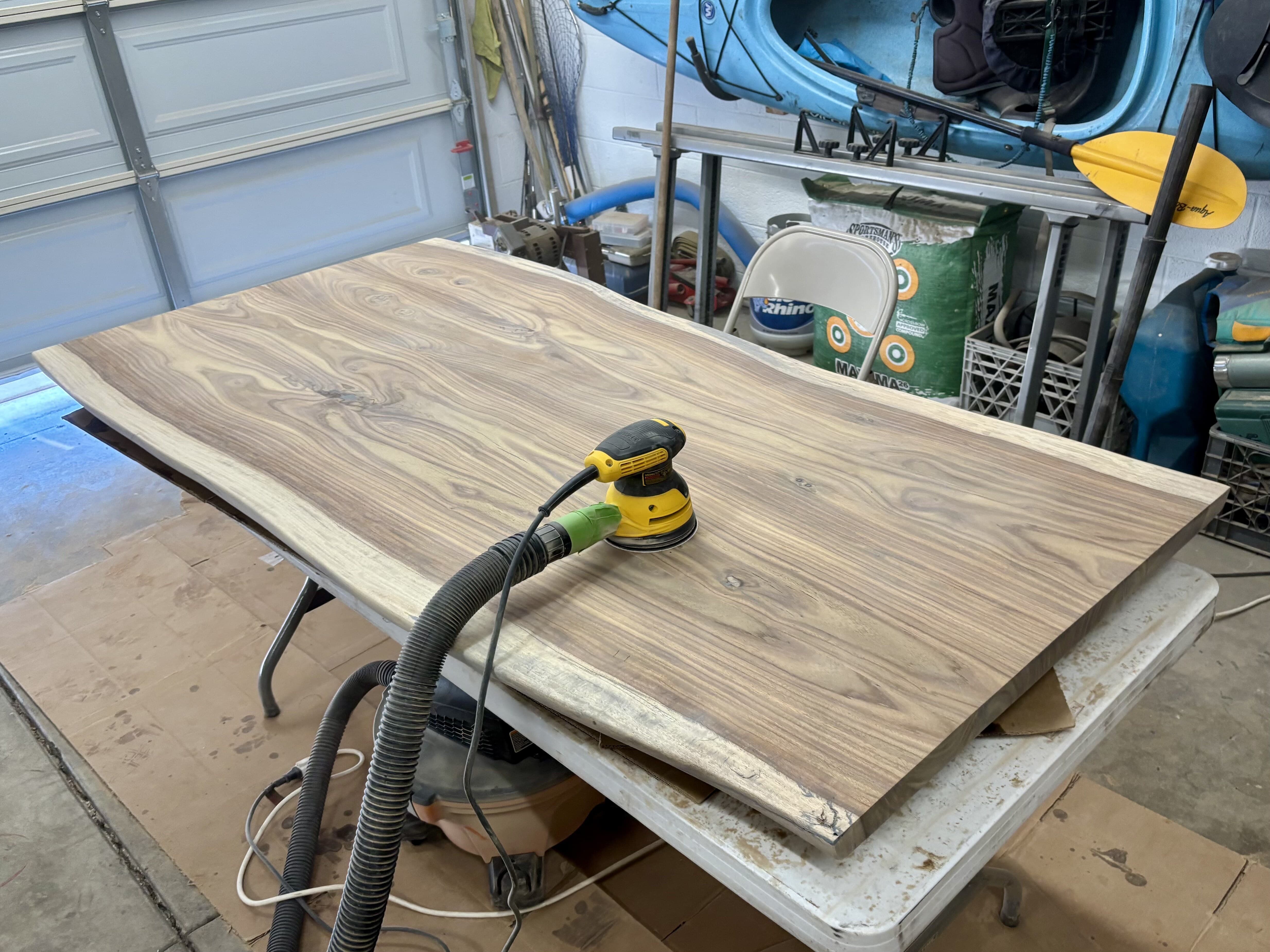 Final sanding to 150 grit